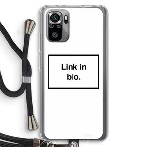 CaseCompany Link in bio: Xiaomi Redmi Note 10S Transparant Hoesje met koord