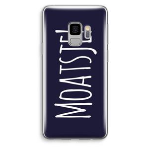 CaseCompany Moatsje!: Samsung Galaxy S9 Transparant Hoesje