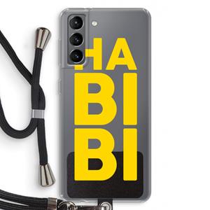 CaseCompany Habibi Majorelle : Samsung Galaxy S21 Transparant Hoesje met koord