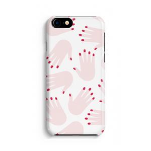 CaseCompany Hands pink: iPhone 8 Volledig Geprint Hoesje