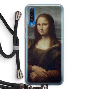 CaseCompany Mona Lisa: Samsung Galaxy A50 Transparant Hoesje met koord