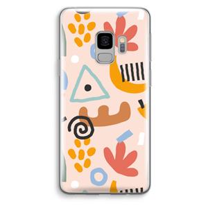 CaseCompany Abstract: Samsung Galaxy S9 Transparant Hoesje