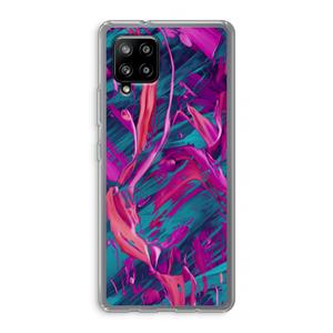 CaseCompany Pink Clouds: Samsung Galaxy A42 5G Transparant Hoesje