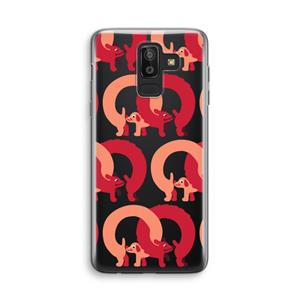 CaseCompany Dogs: Samsung Galaxy J8 (2018) Transparant Hoesje