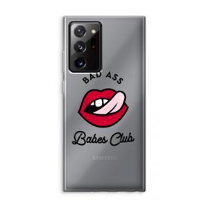 CaseCompany Badass Babes Club: Samsung Galaxy Note 20 Ultra / Note 20 Ultra 5G Transparant Hoesje