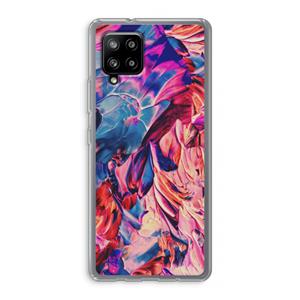 CaseCompany Pink Orchard: Samsung Galaxy A42 5G Transparant Hoesje