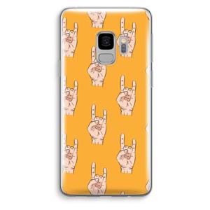 CaseCompany Rock: Samsung Galaxy S9 Transparant Hoesje