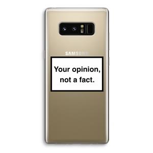 CaseCompany Your opinion: Samsung Galaxy Note 8 Transparant Hoesje