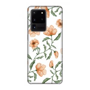 CaseCompany Peachy flowers: Volledig geprint Samsung Galaxy S20 Ultra Hoesje