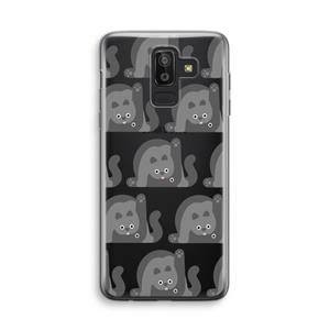 CaseCompany Cats: Samsung Galaxy J8 (2018) Transparant Hoesje