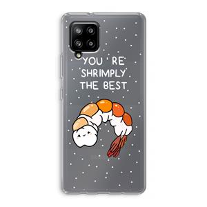 CaseCompany You're Shrimply The Best: Samsung Galaxy A42 5G Transparant Hoesje