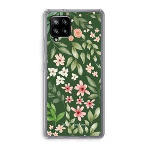 CaseCompany Botanical green sweet flower heaven: Samsung Galaxy A42 5G Transparant Hoesje