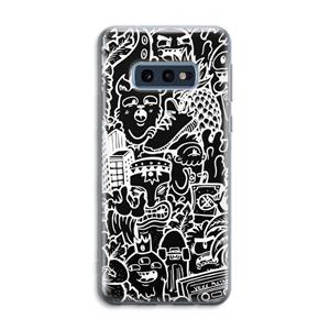 CaseCompany Vexx Black Mixtape: Samsung Galaxy S10e Transparant Hoesje