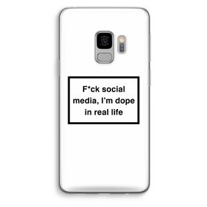 CaseCompany I'm dope: Samsung Galaxy S9 Transparant Hoesje