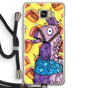 CaseCompany Loot Burger: Samsung Galaxy A5 (2016) Transparant Hoesje met koord