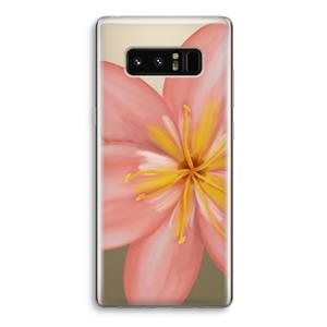 CaseCompany Pink Ellila Flower: Samsung Galaxy Note 8 Transparant Hoesje