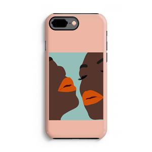 CaseCompany Orange lips: iPhone 7 Plus Tough Case