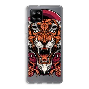 CaseCompany Tiger and Rattlesnakes: Samsung Galaxy A42 5G Transparant Hoesje