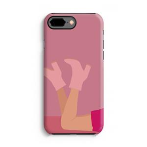 CaseCompany Pink boots: iPhone 7 Plus Tough Case