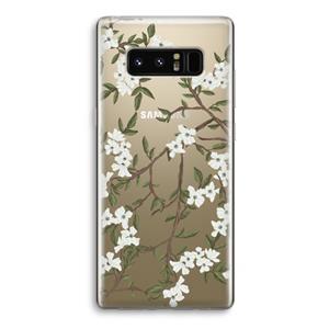 CaseCompany Blossoming spring: Samsung Galaxy Note 8 Transparant Hoesje