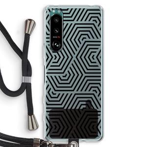 CaseCompany Magic pattern: Sony Xperia 5 III Transparant Hoesje met koord