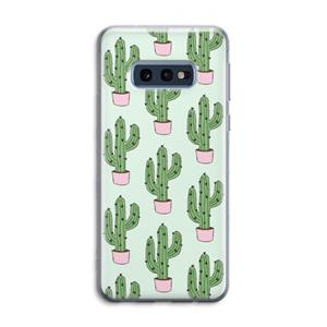 CaseCompany Cactus Lover: Samsung Galaxy S10e Transparant Hoesje