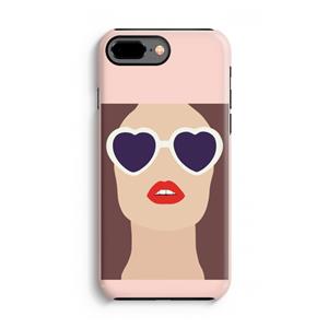 CaseCompany Red lips: iPhone 7 Plus Tough Case