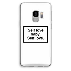 CaseCompany Self love: Samsung Galaxy S9 Transparant Hoesje