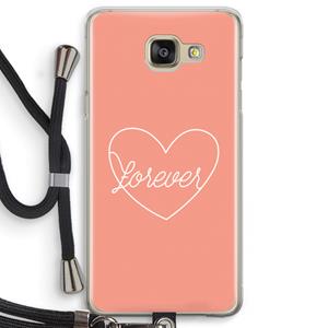 CaseCompany Forever heart: Samsung Galaxy A5 (2016) Transparant Hoesje met koord