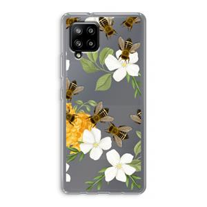 CaseCompany No flowers without bees: Samsung Galaxy A42 5G Transparant Hoesje