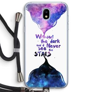 CaseCompany Stars quote: Samsung Galaxy J5 (2017) Transparant Hoesje met koord