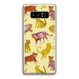 CaseCompany Cute Tigers and Leopards: Samsung Galaxy Note 8 Transparant Hoesje