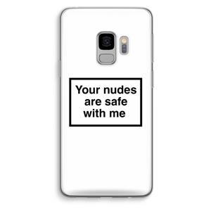 CaseCompany Safe with me: Samsung Galaxy S9 Transparant Hoesje