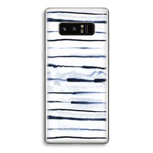 CaseCompany Ink Stripes: Samsung Galaxy Note 8 Transparant Hoesje