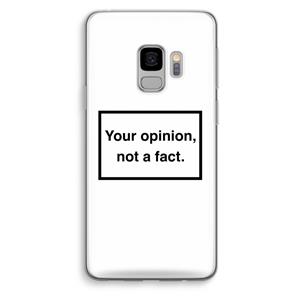 CaseCompany Your opinion: Samsung Galaxy S9 Transparant Hoesje