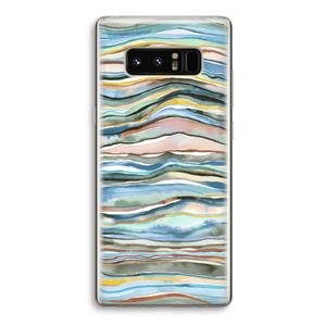 CaseCompany Watercolor Agate: Samsung Galaxy Note 8 Transparant Hoesje
