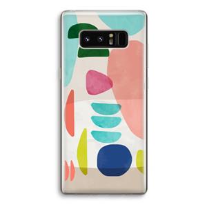 CaseCompany Bold Rounded Shapes: Samsung Galaxy Note 8 Transparant Hoesje