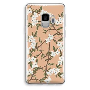 CaseCompany Blossoming spring: Samsung Galaxy S9 Transparant Hoesje
