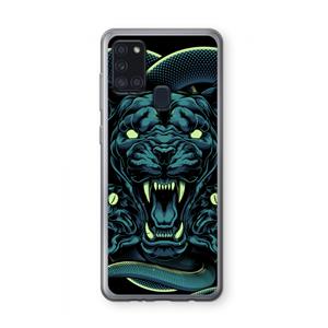 CaseCompany Cougar and Vipers: Samsung Galaxy A21s Transparant Hoesje