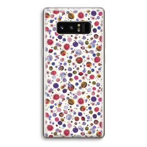 CaseCompany Planets Space: Samsung Galaxy Note 8 Transparant Hoesje