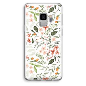 CaseCompany Sweet little flowers: Samsung Galaxy S9 Transparant Hoesje