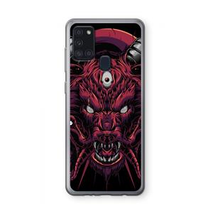CaseCompany Hell Hound and Serpents: Samsung Galaxy A21s Transparant Hoesje