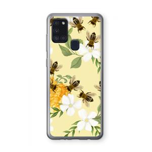 CaseCompany No flowers without bees: Samsung Galaxy A21s Transparant Hoesje