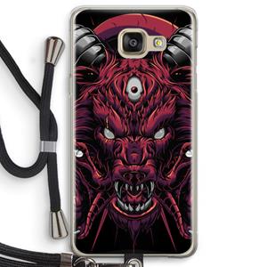 CaseCompany Hell Hound and Serpents: Samsung Galaxy A5 (2016) Transparant Hoesje met koord