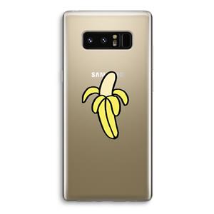 CaseCompany Banana: Samsung Galaxy Note 8 Transparant Hoesje