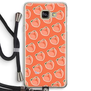 CaseCompany Just peachy: Samsung Galaxy A5 (2016) Transparant Hoesje met koord