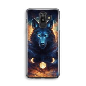 CaseCompany Wolf Dreamcatcher: Samsung Galaxy J8 (2018) Transparant Hoesje