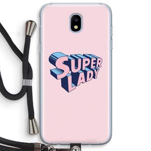 CaseCompany Superlady: Samsung Galaxy J5 (2017) Transparant Hoesje met koord