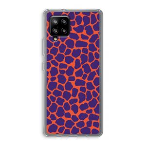 CaseCompany Purple Giraffe: Samsung Galaxy A42 5G Transparant Hoesje