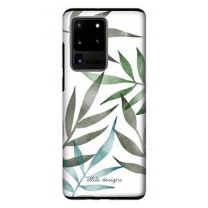 CaseCompany Tropical watercolor leaves: Samsung Galaxy S20 Ultra Tough Case